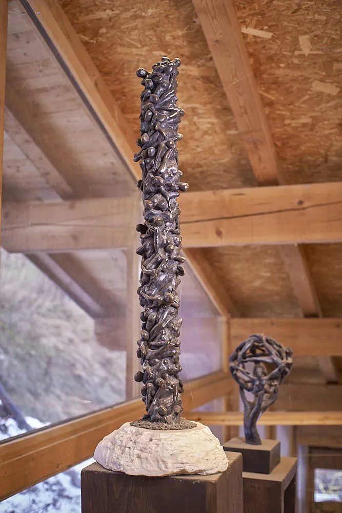 Sculpture de Bruno Barbieri, bronze et albâtre